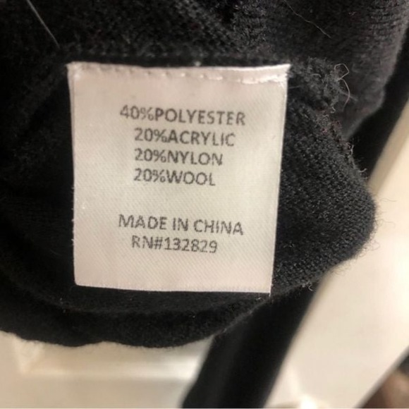 Lovers + Friends Black Wool Blend Knit Dolman Sleeve Sweater‎ Size Large - Picture 5 of 7